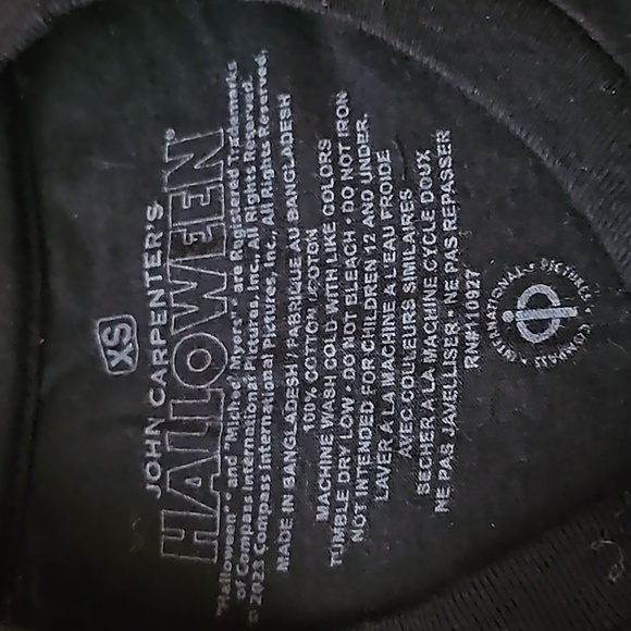 Michael Myers SM - "Purely & Simply Evil" Black T-shirt - Picture 8 of 8